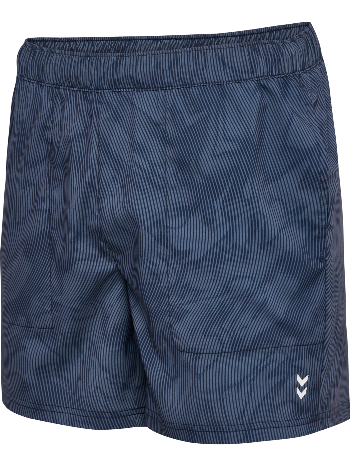hmlPULSE AOP WORKOUT SHORTS SET, BLUE MIRAGE/DRESS BLUE, packshot