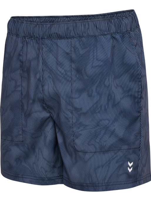 hmlPULSE AOP WORKOUT SHORTS SET, BLUE MIRAGE/DRESS BLUE, packshot