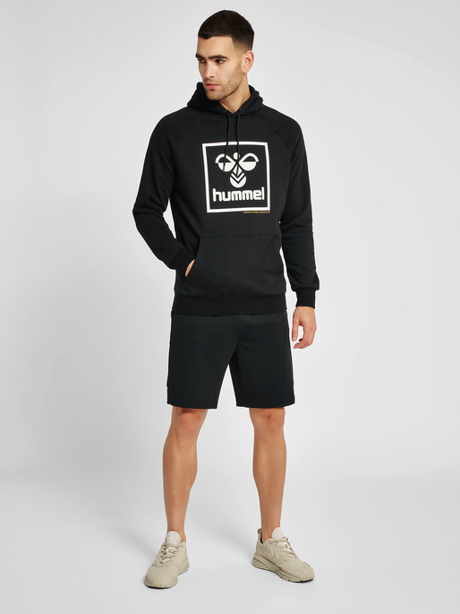 hmlISAM HOODIE, BLACK, model