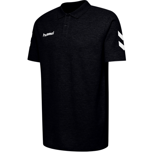 HMLGO COTTON POLO, BLACK HMLGO COTTON POLO, BLACK, packshot