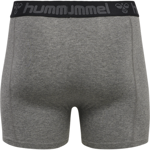 hmlMARSTON 4-PACK BOXERS, BLACK/DARK GREY MELANGE, packshot