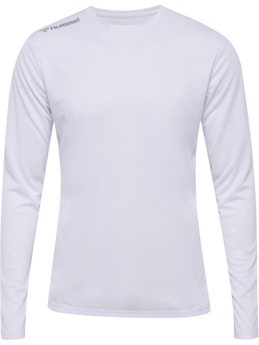 hmlRUN JERSEY L/S, WHITE, packshot