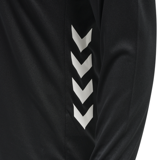 hmlREFEREE CHEVRON JERSEY L/S, BLACK, packshot