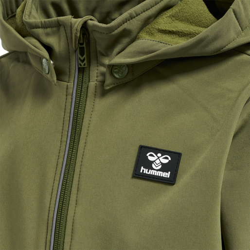 hmlMARS SOFTSHELL JACKET, CAPULET OLIVE, packshot