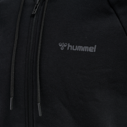 hmlISAM ZIP HOODIE, BLACK hmlISAM ZIP HOODIE, BLACK, packshot