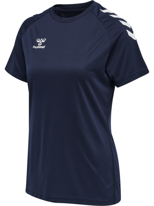 hmlCORE XK CORE POLY TEE  S/S WOMAN, MARINE hmlCORE XK CORE POLY TEE  S/S WOMAN, MARINE, packshot