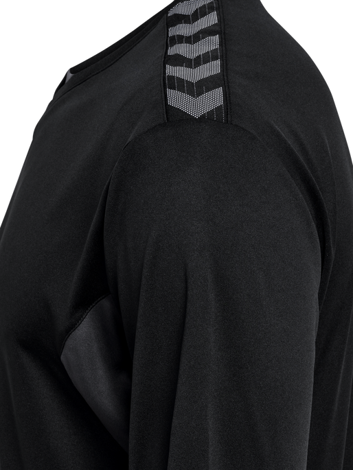 hmlAUTHENTIC PL JERSEY L/S, BLACK, packshot