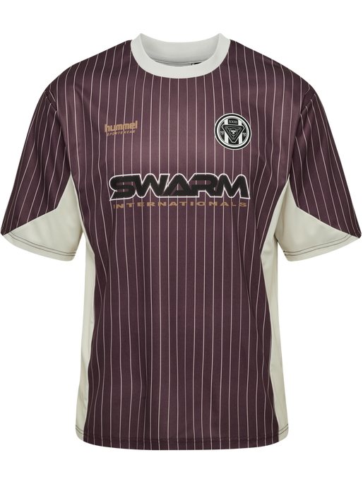 hmlLOOSE JERSEY SS STRIPE TOPSCORER, VINEYARD WINE hmlLOOSE JERSEY SS STRIPE TOPSCORER, VINEYARD WINE, packshot