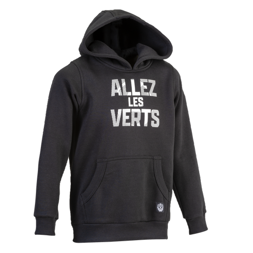 ASSE ALLEZ LES VERTS HOODIE, BLACK, packshot