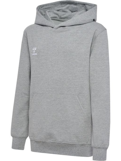 hmlGO 2.0 HOODIE KIDS, GREY MELANGE, packshot