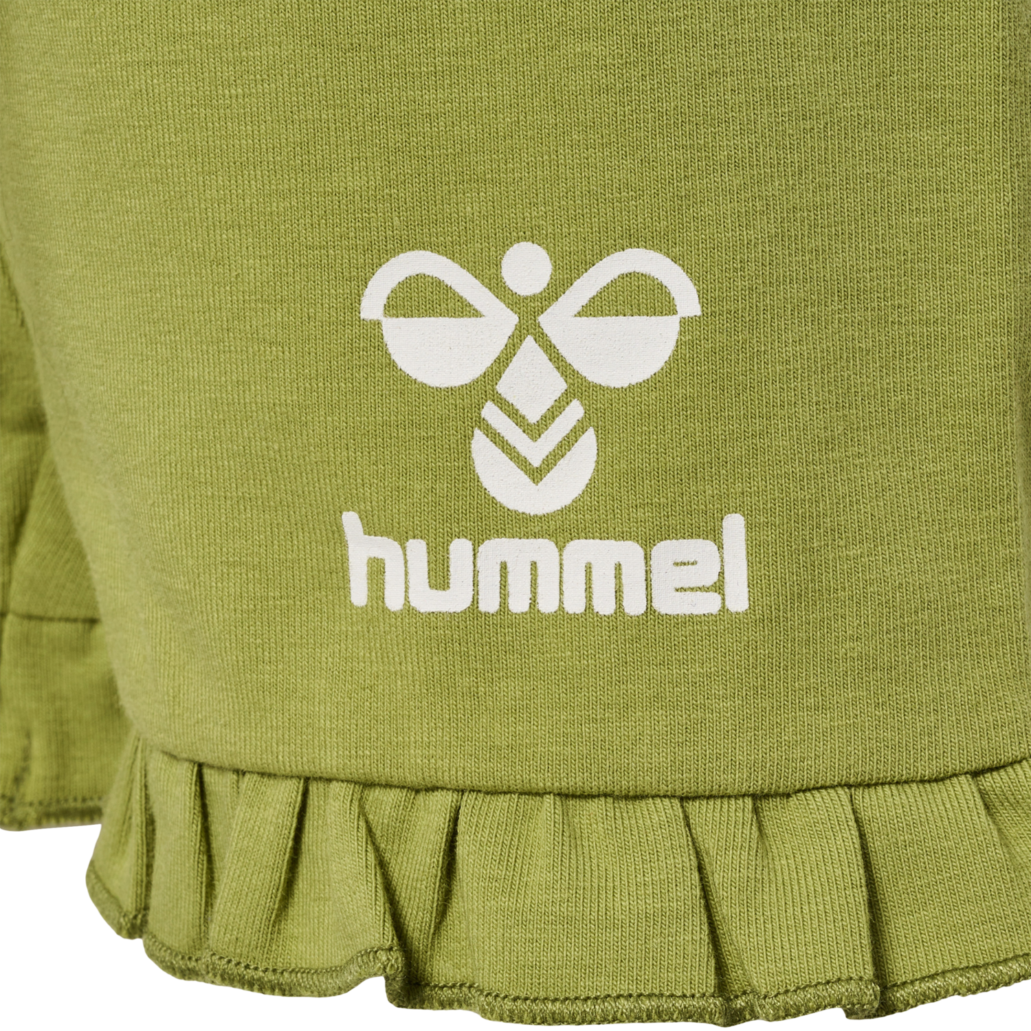 hmlDREAM RUFFLE SHORTS, GREEN OLIVE, packshot