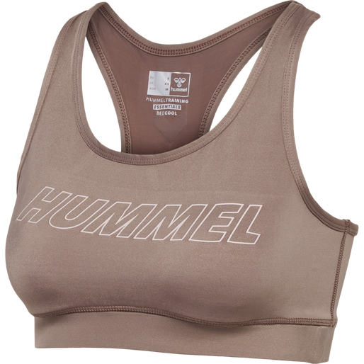 hmlTE TOLA SPORTS BRA, DRIFTWOOD, packshot