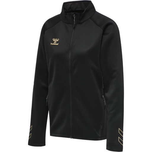 hmlCIMA XK ZIP JACKET WOMAN, BLACK hmlCIMA XK ZIP JACKET WOMAN, BLACK, packshot