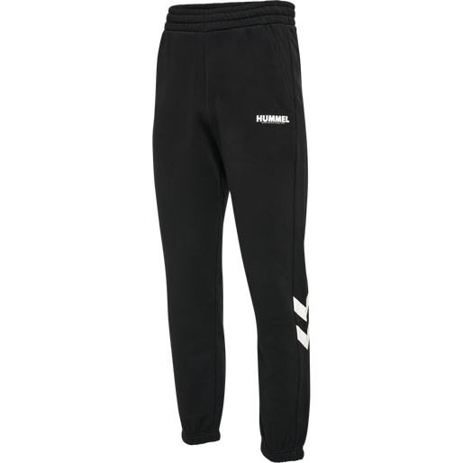 hmlLEGACY REGULAR PANTS PLUS, BLACK hmlLEGACY REGULAR PANTS PLUS, BLACK, packshot