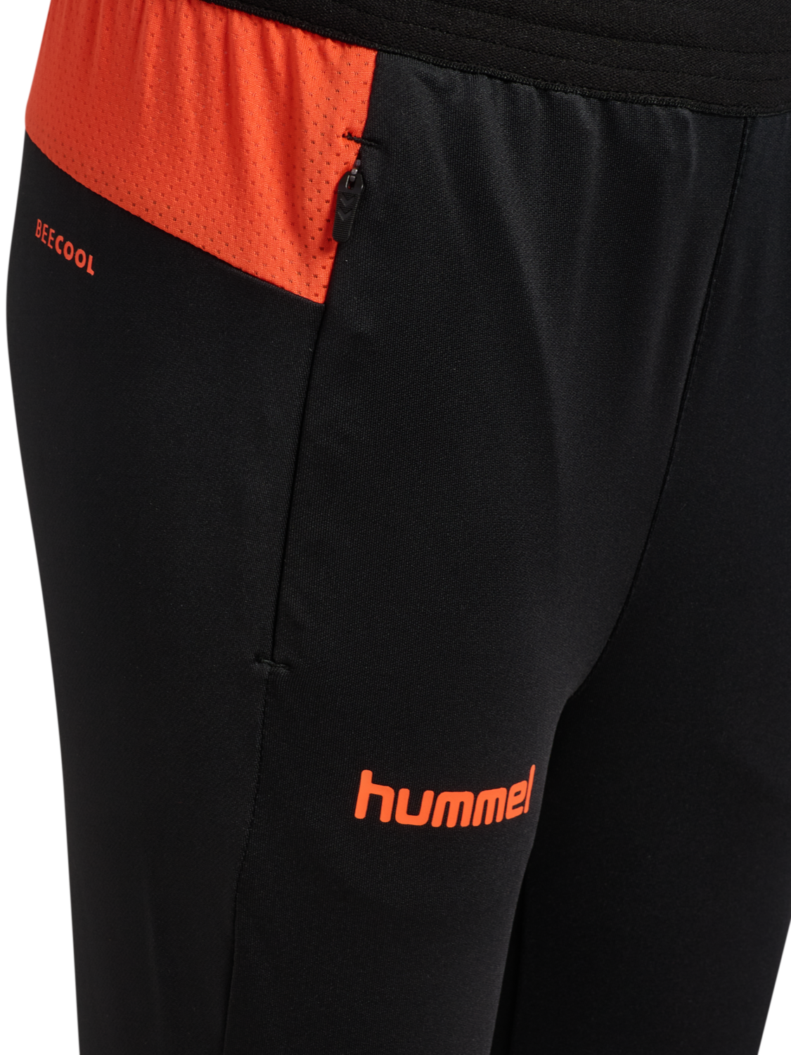 hmlBLAZE PRO TRAINING PANTS KIDS, BLACK/ORANGE, packshot