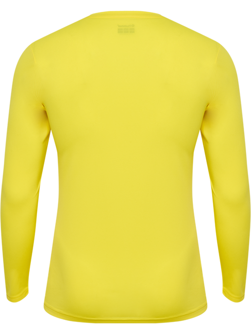 hmlBL ESSENTIAL TEE L/S, BLAZING YELLOW, packshot