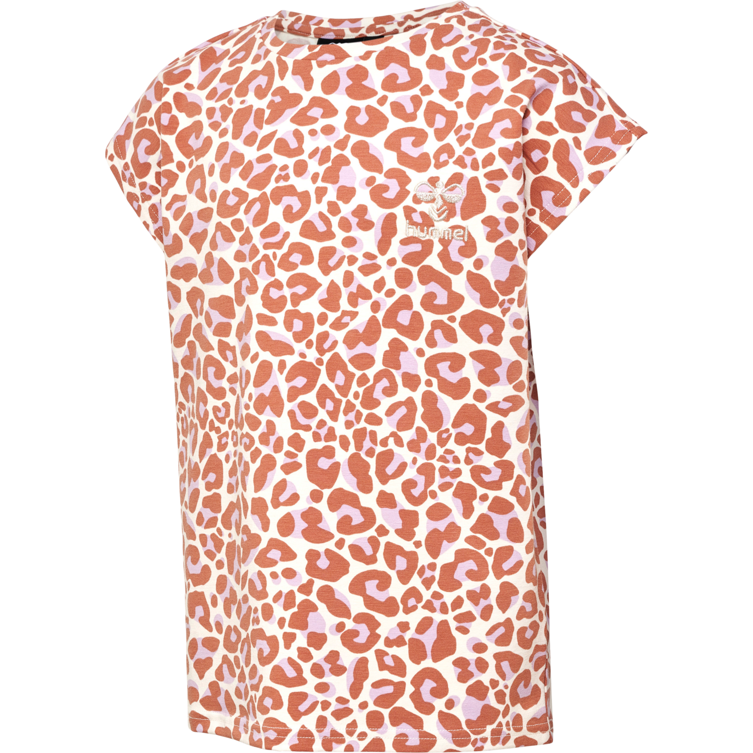 hmlJUMPY AOP T-SHIRT S/S, COPPER BROWN, packshot