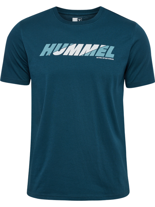 hmlGRAPHIC BOLD LOGO TEE, REFLECTING POND hmlGRAPHIC BOLD LOGO TEE, REFLECTING POND, packshot