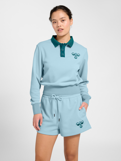 Piqu&eacute; Polo Longsleeve, LIGHT BLUE, model