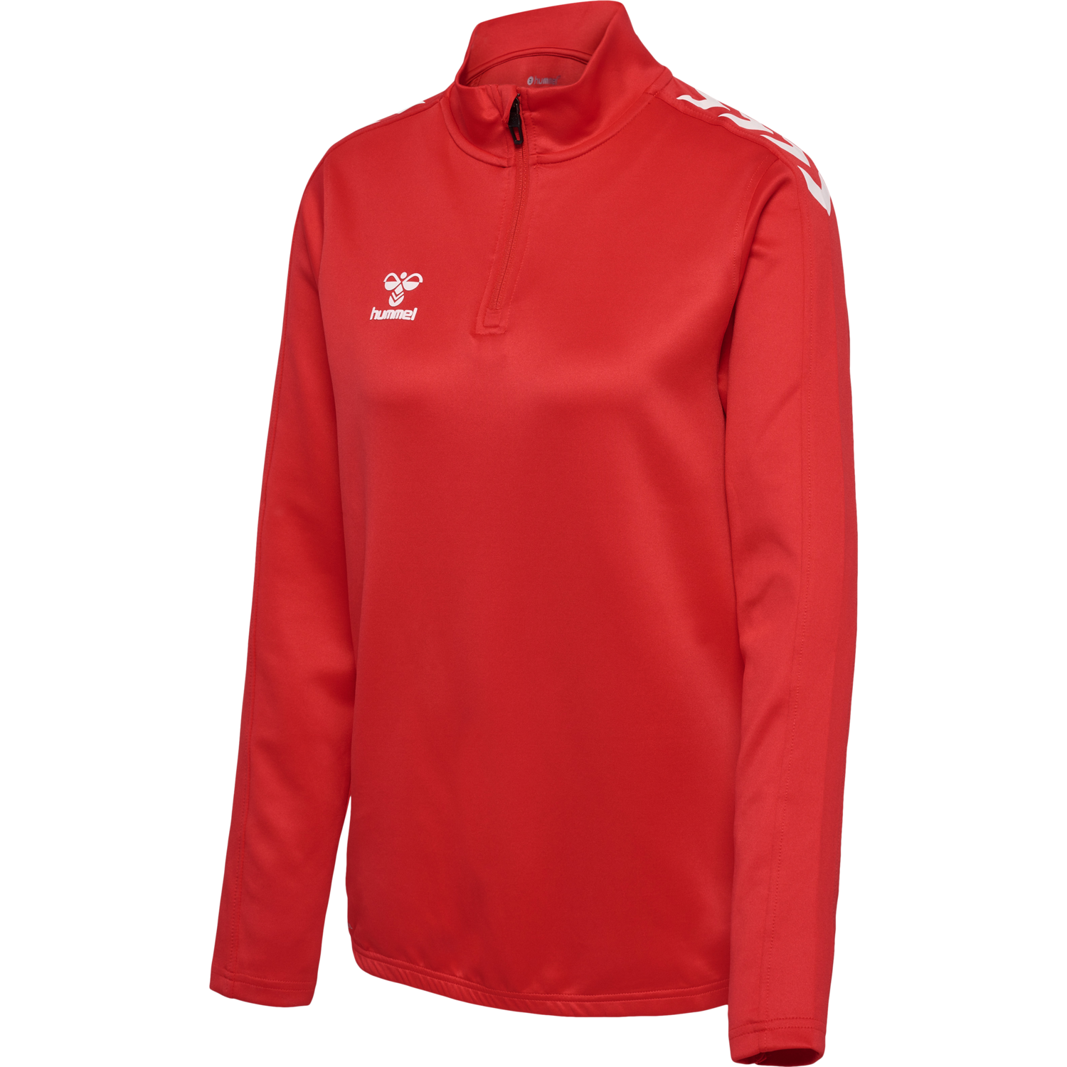 hmlCORE XK HALF ZIP SWEAT WOMAN, TRUE RED, packshot