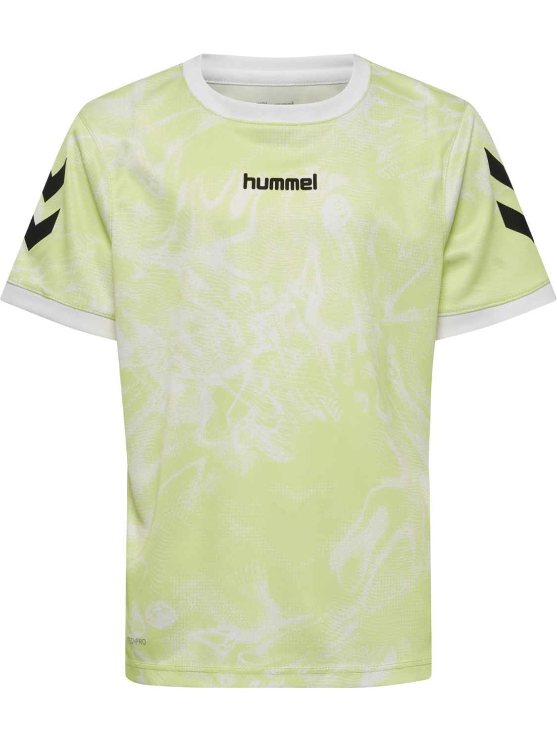 hmlBLAZE CLUB 26 GRAPHIC TEE KIDS, ASIAN PEAR/WHITE, packshot
