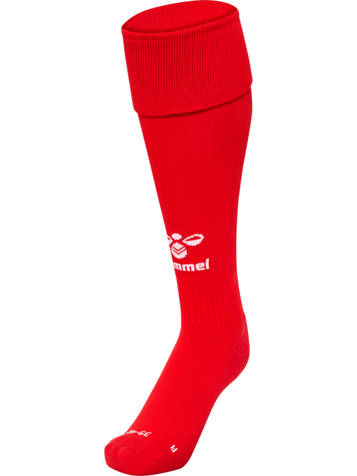 hmlESSENTIAL FOOTBALL SOCKS, TRUE RED/WHITE, packshot