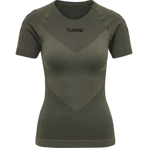 HUMMEL FIRST SEAMLESS JERSEY S/S W, GRAPE LEAF, packshot