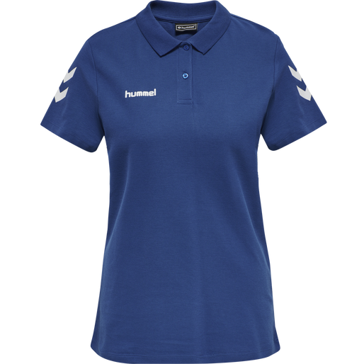 HMLGO COTTON POLO WOMAN, TRUE BLUE HMLGO COTTON POLO WOMAN, TRUE BLUE, packshot