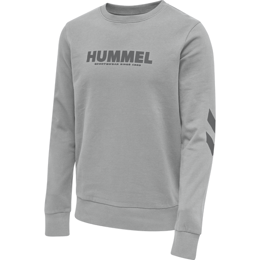 hmlLEGACY SWEATSHIRT PLUS, GREY MELANGE, packshot