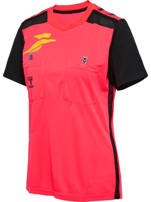 FFHB NEW REFEREE JERSEY S/S WO, DIVA PINK WO SPONSOR, packshot