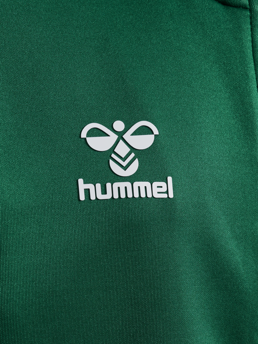 hmlCORE XK POLY ZIP SWEAT KIDS, EVERGREEN, packshot
