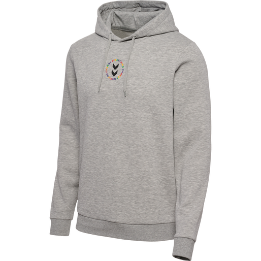 hmlEVERYTHING NOTHING HOODIE, GREY MELANGE, packshot