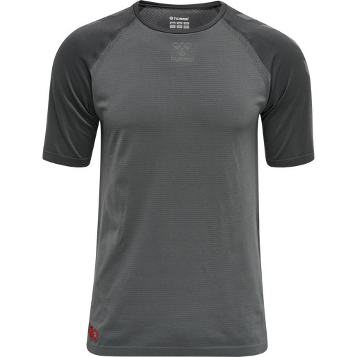 hmlPRO GRID SEAMLESS S/S, FORGED IRON/QUIET SHADE, packshot