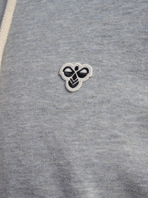 hmlLOOSE HOODIE BEE, GREY MELANGE hmlLOOSE HOODIE BEE, GREY MELANGE, packshot