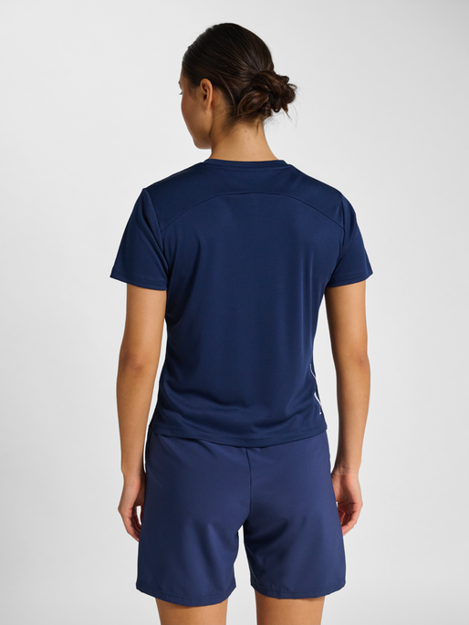 hmlPULSE TRAINING  T-SHIRT S/S, DRESS BLUES, model