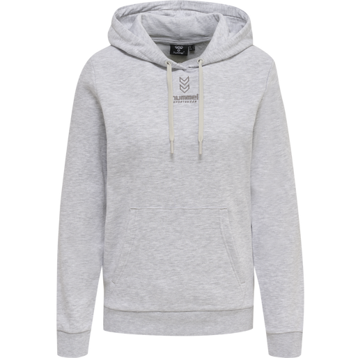hmlOLIVIA HOODIE, LIGHT GREY MELANGE hmlOLIVIA HOODIE, LIGHT GREY MELANGE, packshot