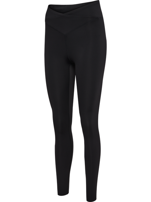 hmlYOGA WRAP HIGH WAIST W TIGHTS, BLACK hmlYOGA WRAP HIGH WAIST W TIGHTS, BLACK, packshot