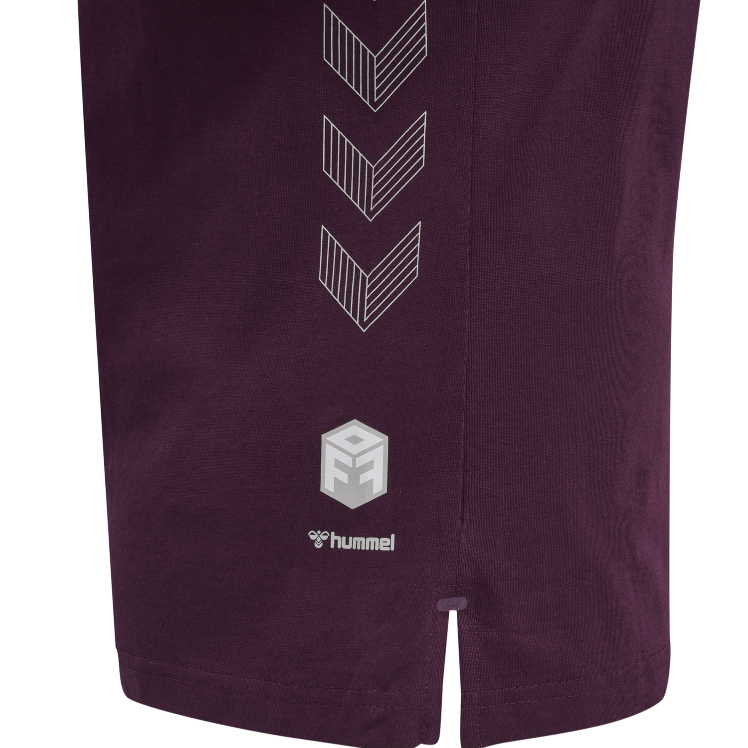 hmlMOVE GRID COTTON T-SHIRT S/S WOM, GRAPE WINE, packshot