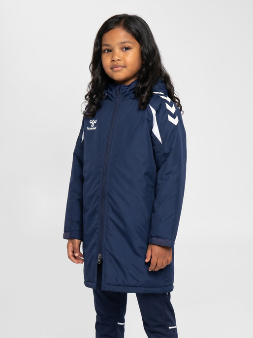 hmlCORE 2.0 BENCH JACKET KIDS, MARINE/WHITE, model