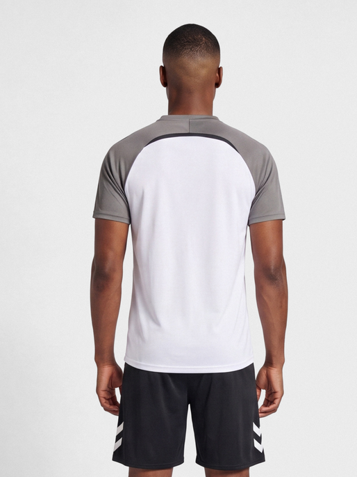 hmlLEAD 2.0 JERSEY S/S, WHITE/STEEL GRAY, model