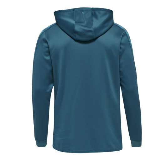 hmlCORE XK POLY SWEAT HOODIE, BLUE CORAL, packshot