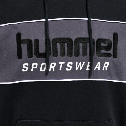 hmlLGC JULIAN HOODIE, BLACK, packshot