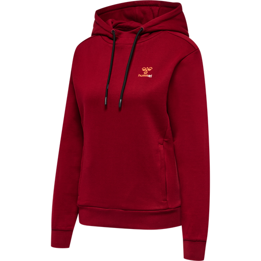 hmlOFFGRID HOODIE WO, RHUBARB/NASTURTIUM, packshot