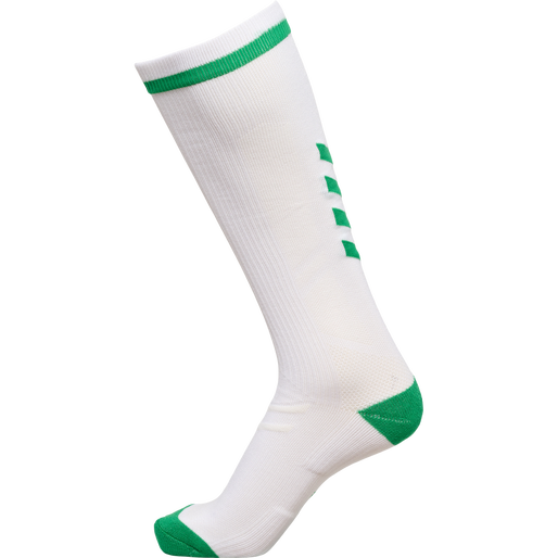 ELITE INDOOR SOCK HIGH, WHITE/JELLY BEAN, packshot