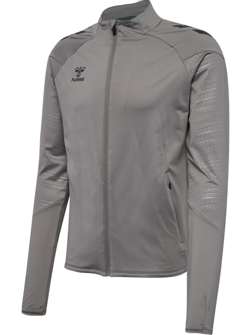 hmlPRO TRAINING ZIP JACKET, STEEL GRAY hmlPRO TRAINING ZIP JACKET, STEEL GRAY, packshot
