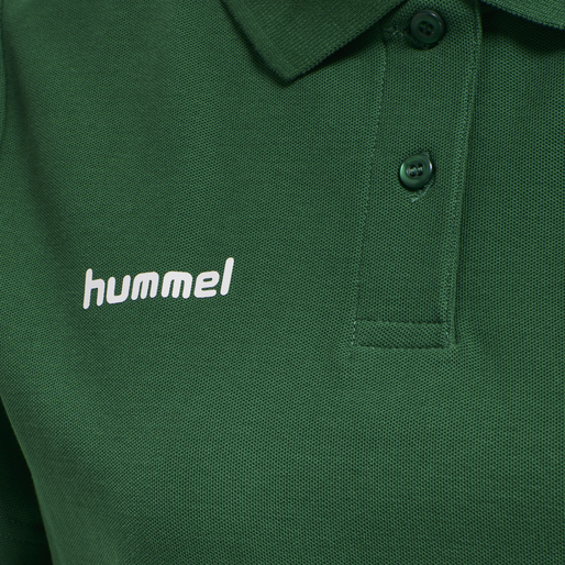 HMLGO COTTON POLO WOMAN, EVERGREEN HMLGO COTTON POLO WOMAN, EVERGREEN, packshot
