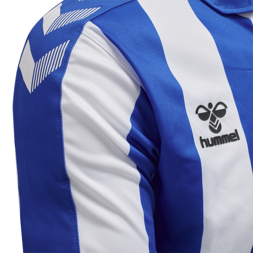 OB 20/21 HOME JERSEY S/S _KIDS, WHITE/LAPIS BLUE UNSPONSORED, packshot
