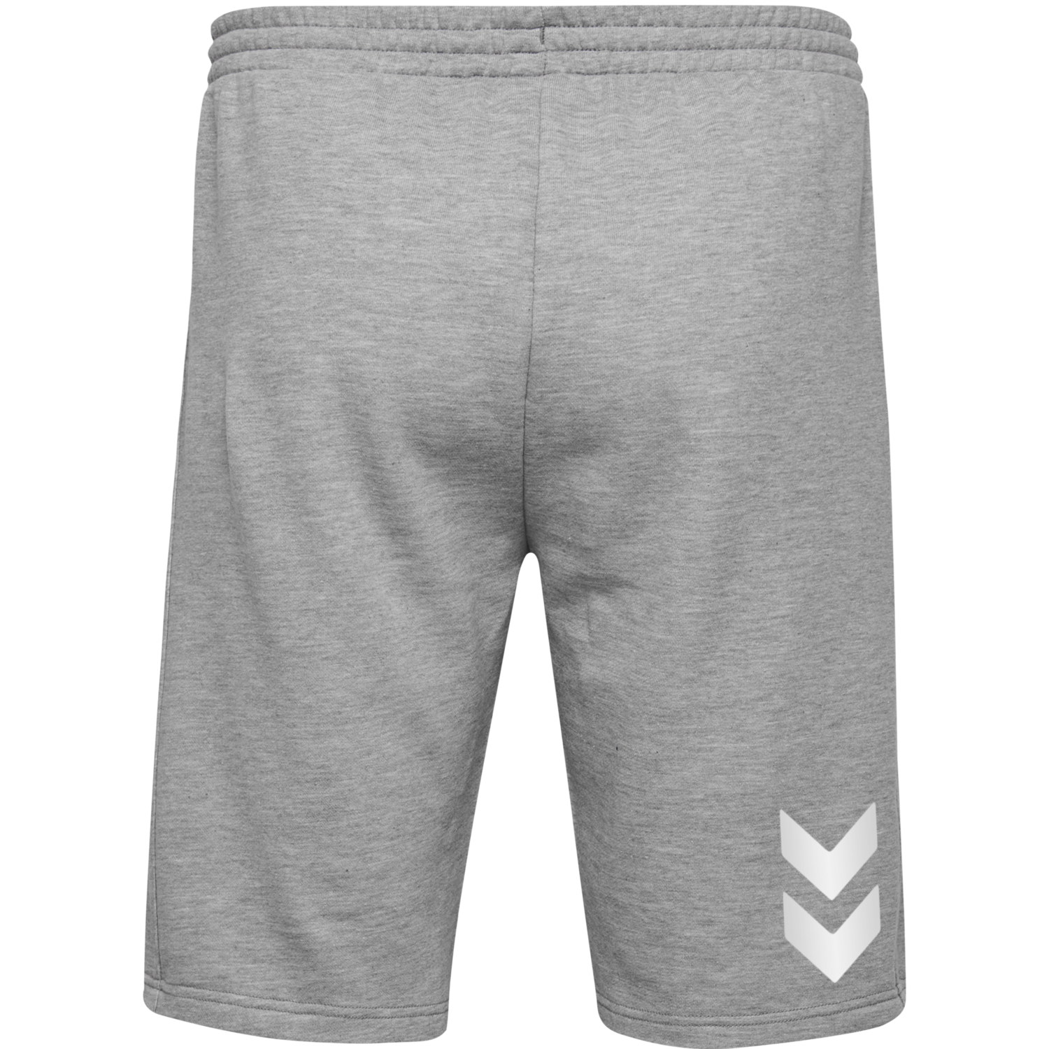 HMLGO COTTON BERMUDA SHORTS, GREY MELANGE, packshot