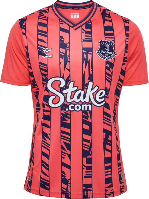 EFC 23/24 AWAY JERSEY S/S, HOT CORAL, packshot