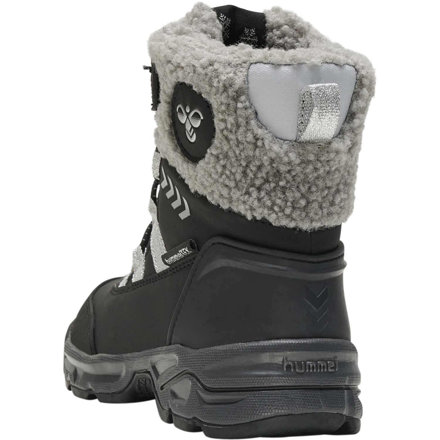 SNOW BOOT TEX JR, BLACK/SILVER, packshot